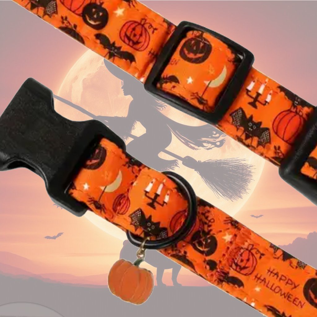 Halloween-Collier d’Halloween avec Breloque Citrouille – Image 2