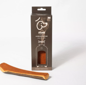 Bois de Cerf à macher,tranché,Fumé au Jambon-Taille M (14 à 20 cm)