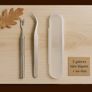 Ensemble Tire-Tiques 2 Pièces – Acier Inoxydable