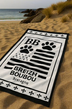 Serviette de Plage "Breizh Boubou"