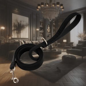 Velours-Laisse en Velours-Noire
